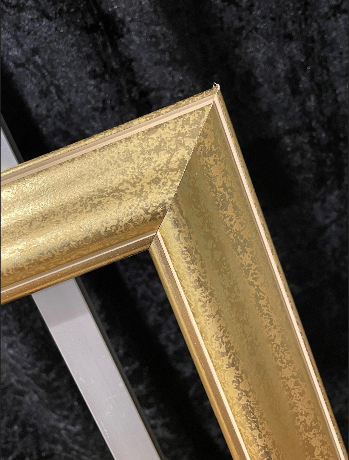 Classic Gold Pinstripe Vintage Wooden Picture Frames - Variety of Sizes
