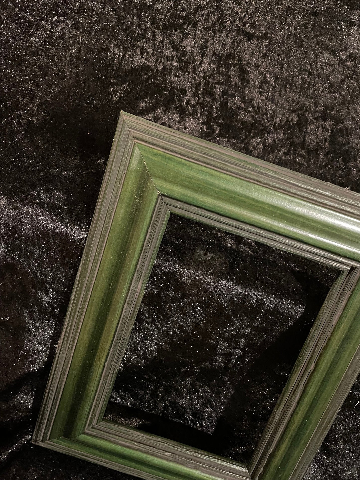 Tiny Home Black and Green Vintage Wooden Picture Frames - Variety of Sizes