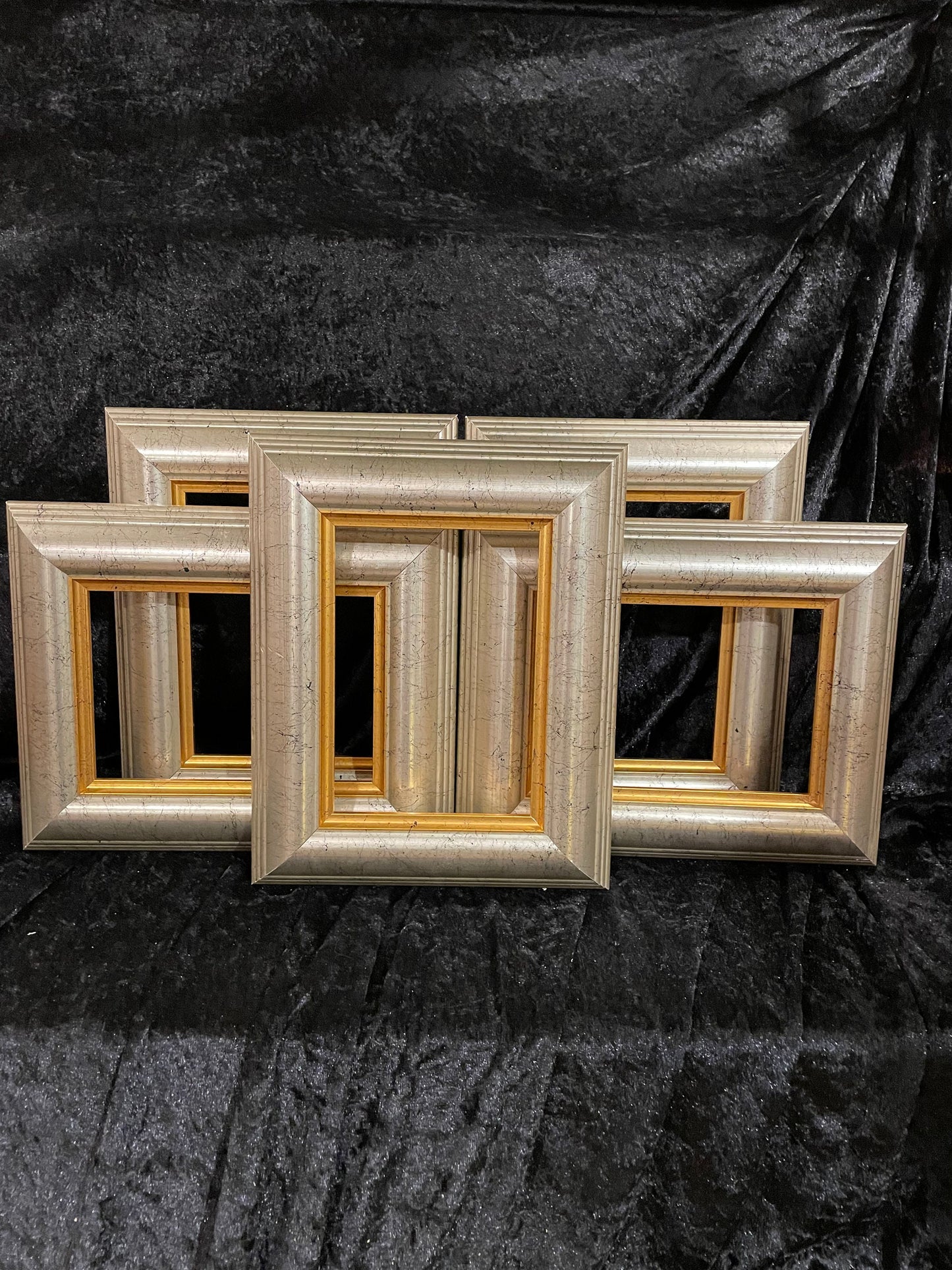 Artist Pack of 10 - Wood Picture Frames Made from Vintage Moulding.  Brutus  - Choose Your Size