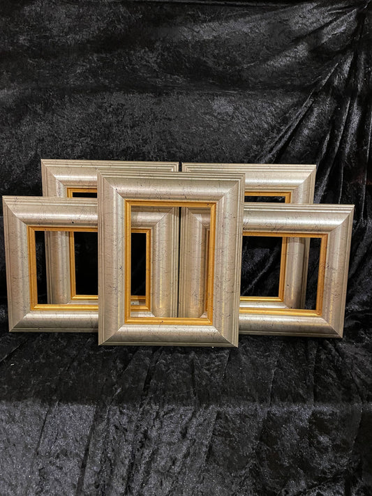 Artist Pack of 10 - Wood Picture Frames Made from Vintage Moulding.  Brutus  - Choose Your Size