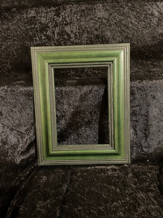 Tiny Home Black and Green Vintage Wooden Picture Frames - Variety of Sizes